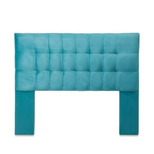 Dec-Hogar - Respaldo De Cama King Manarola Felpa Turquesa