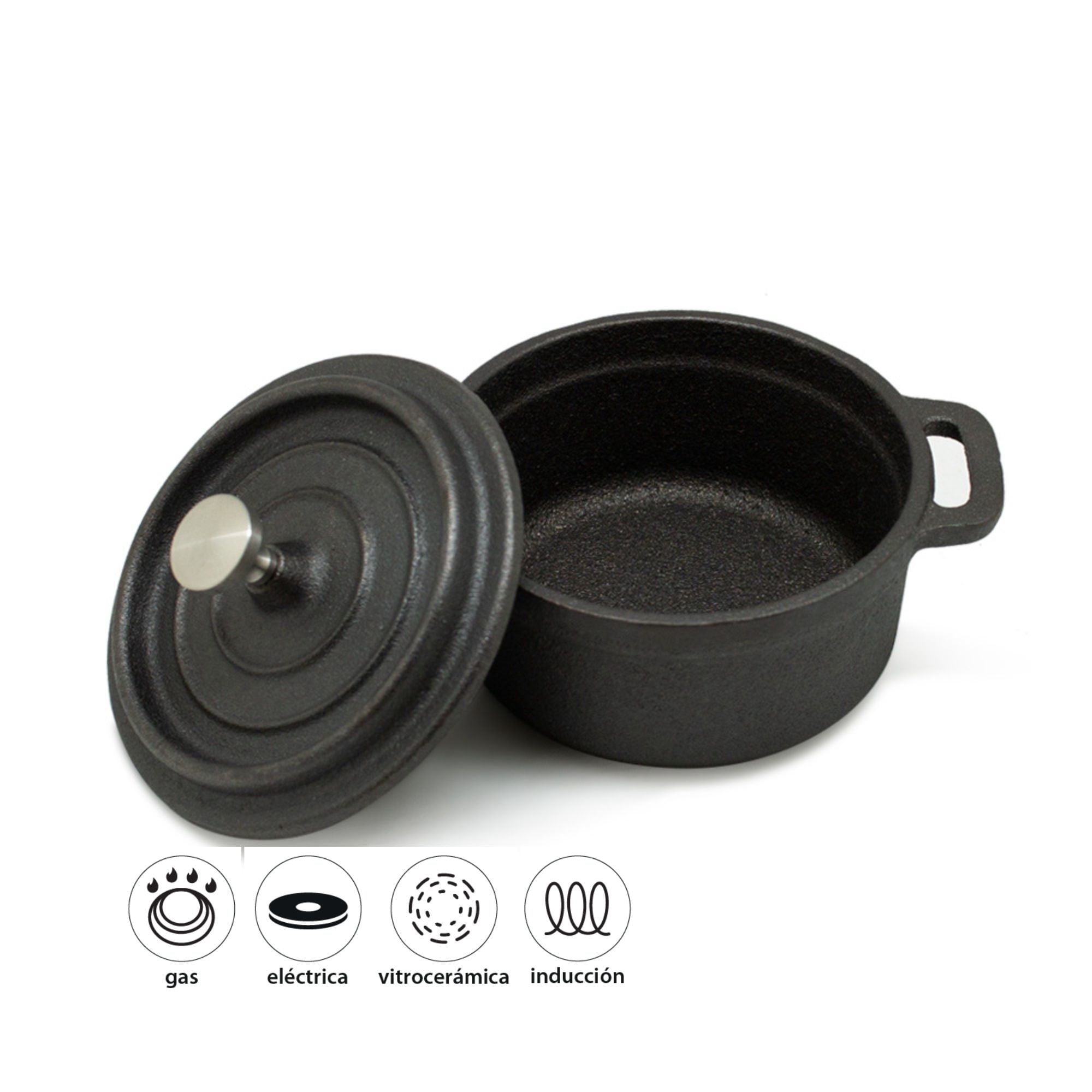 Wayu - Olla De Hierro Fundido 6902221290489 Negro 1 Piezas