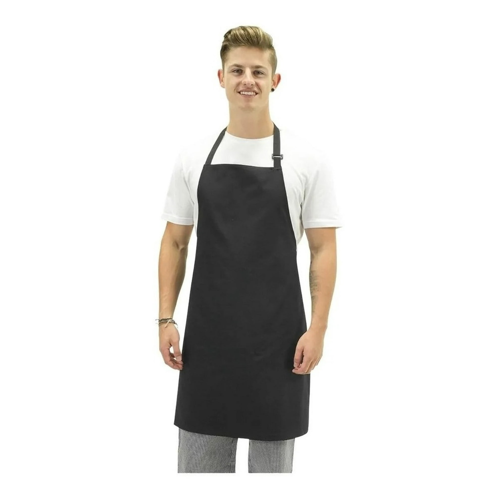 Chef Outfitters - Pechera Delantal Negro Cocina Gastronomia Unisex
