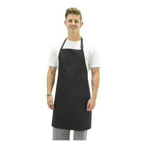 Chef Outfitters - Pechera Delantal Negro Cocina Gastronomia Unisex