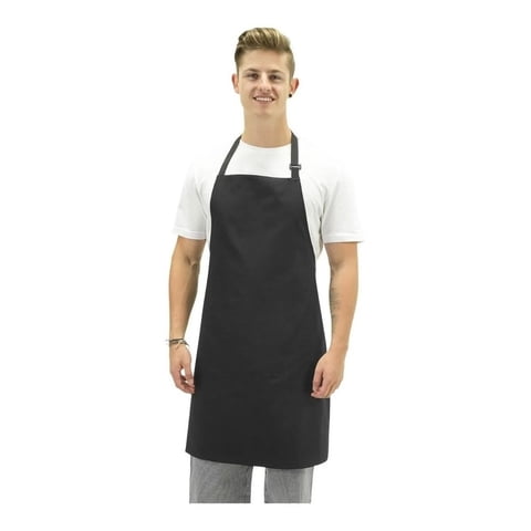 Chef Outfitters - Pechera Delantal Negro Cocina Gastronomia Unisex