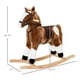 thumbnail image 2 of Juguete de peluche para niños Rocking Horse Qaba con sonidos, color marrón, 2 of 3