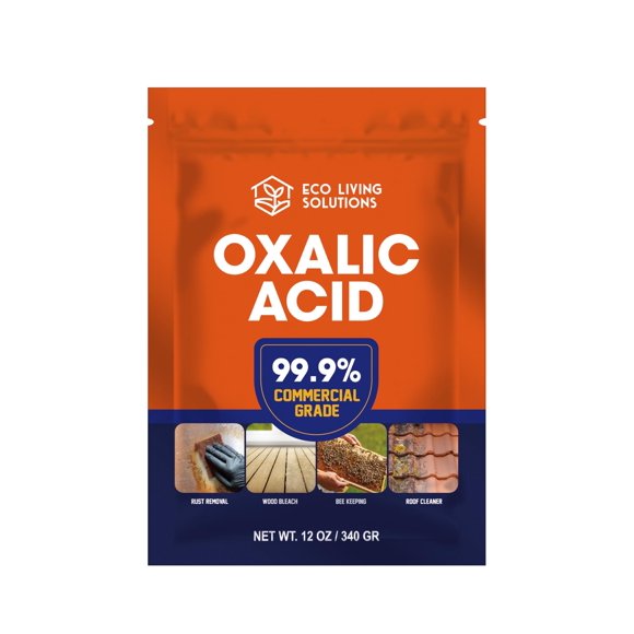 Ácido oxálico 99,9% 340 g removedor de óxido y manchas de madera