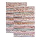 thumbnail image 1 of Juego de 2 alfombras multicolores COTTON CRAFT 51 × 81 cm, 1 of 6