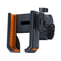 Magideal - Soporte Para El Teléfono De Bicicleta Monte Del Teléfono De Motocicleta Para Teléfonos Inteligentes De 4.5-7 Pulgadas Scooters Eléctricos Sólidos De Negro Y Naranja