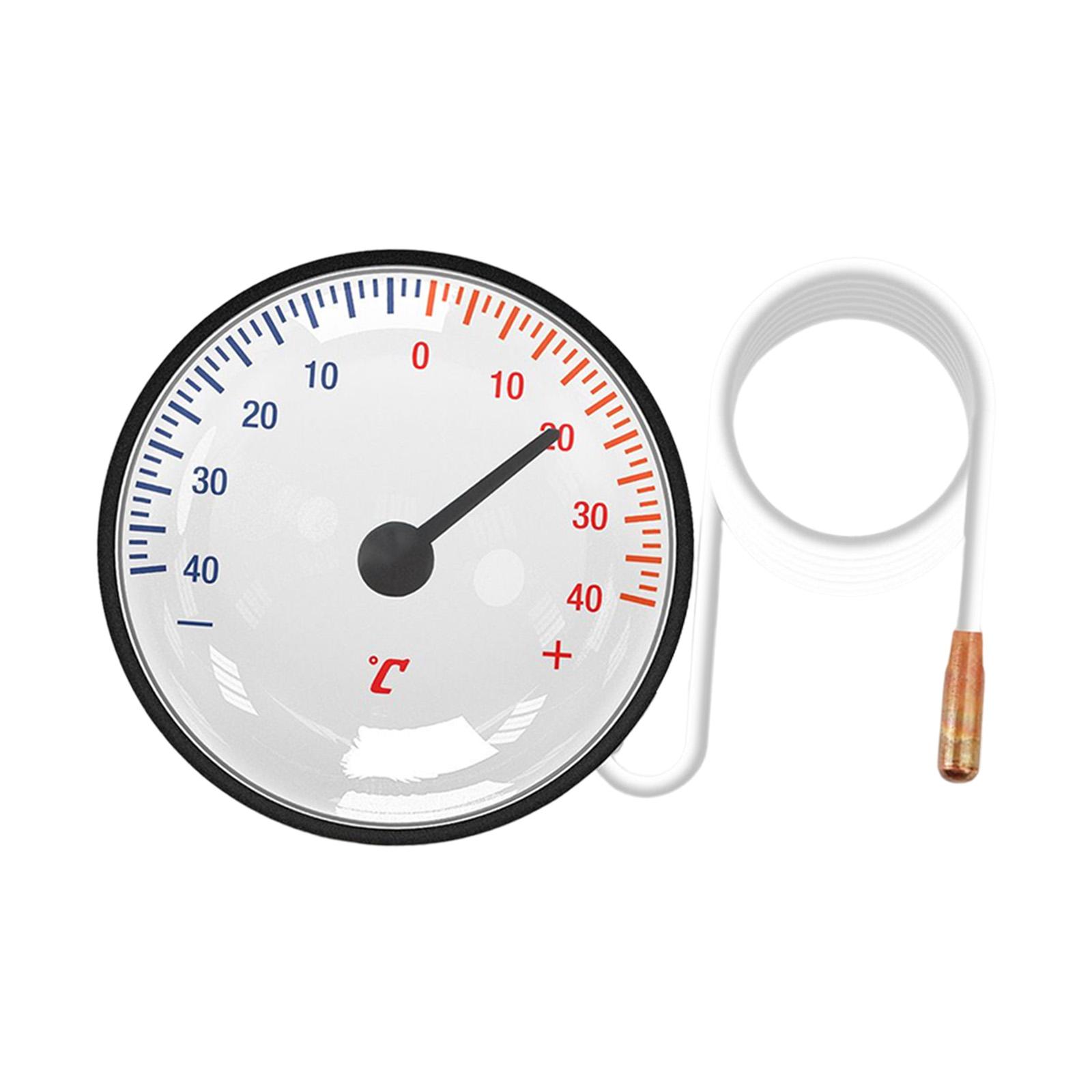 Magideal - De Esfera Analógica Redonda Pantalla Portátil Monitor De Temperatura Mecánico Medidor De Alta Precisión Para Oficinas Al Aire Libre Sala De