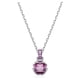 thumbnail image 1 of Colgante de cristal rosa con piedra natal de febrero de Swarovski, 1 of 6