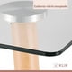 thumbnail image 5 of Comedor Mesa Vidrio Rectangular 120x80 + 6 Silla Macron Terciopelo - Gris, 5 of 5