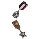 thumbnail image 3 of 2 Insignias De Medalla De Estrella Vintage Para Hombre Ropa Disfraz De Moda Broche Azul Marino, 3 of 7