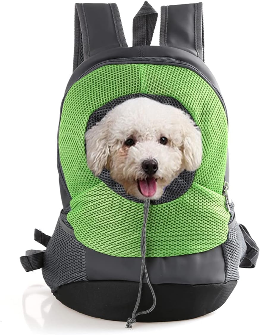 Defensor - Mochila Transportadora Para Mascotas, Perros, Gatos, Color Verde, Talla L