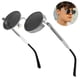 thumbnail image 1 of 1 par de gafas de sol polarizadas para hombre, protección UV, estilo gótico redondo para mujer, montura circular de metal., 1 of 8