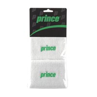 Muñequera Prince Logo Blanca/Verde X2 Tenis Padel
