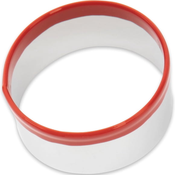 Cortador de Galletas Redondo Melville 10 cm con Mango de Goma Roja
