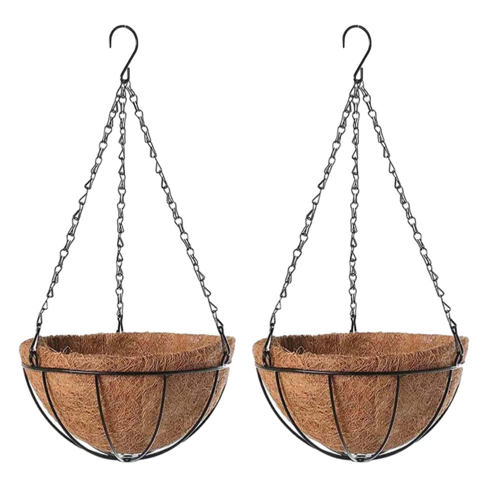 Ioensy - Maceta Colgante De 8 Pulgadas, Maceta Rústica Para Flores Colgantes Para Esquina, Balcón, Patio