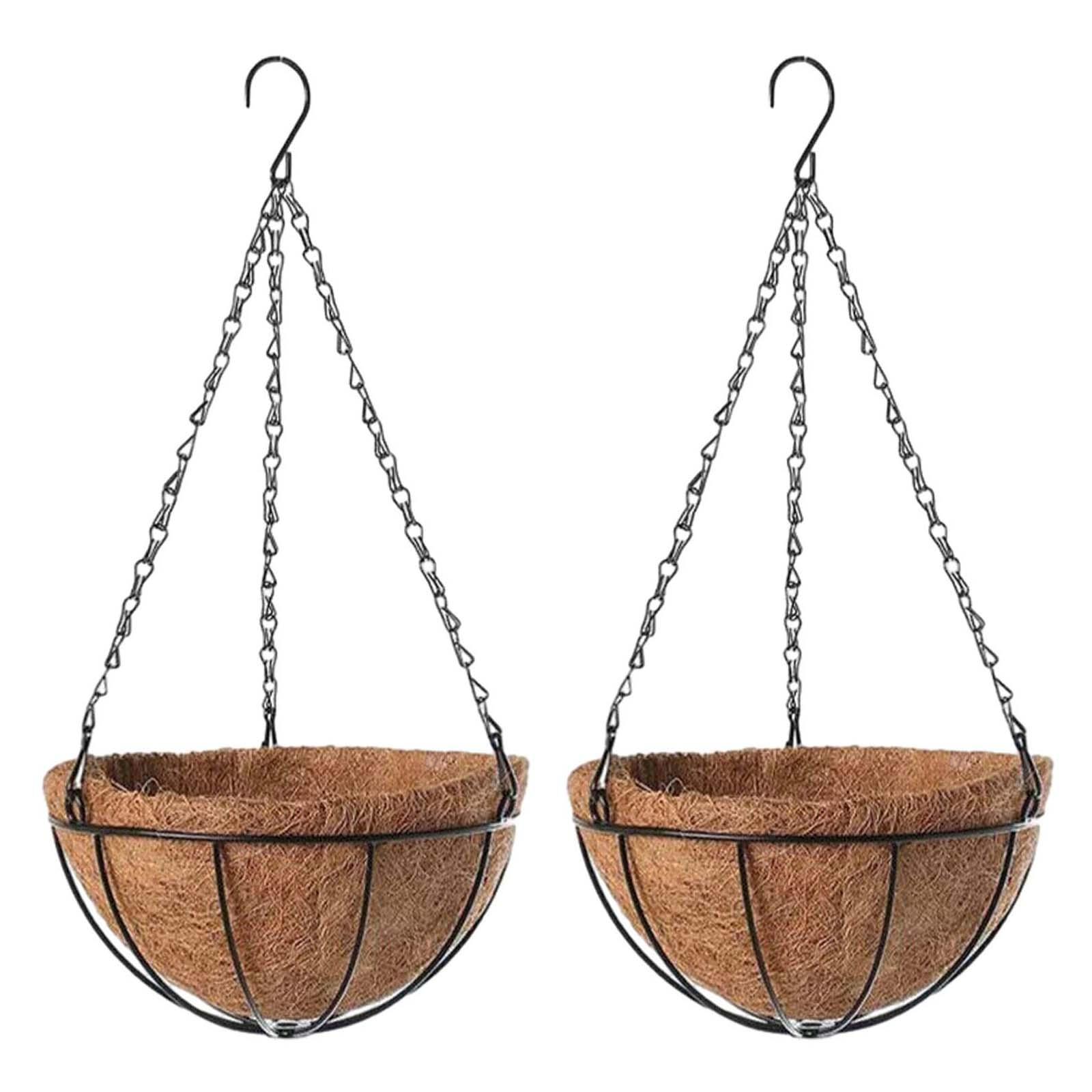 Ioensy - Maceta Colgante De 8 Pulgadas, Maceta Rústica Para Flores Colgantes Para Esquina, Balcón, Patio