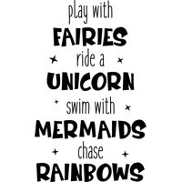 Rienda Libre Graphics - Decomural Mermaids & Unicorn Ws-51076