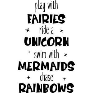 Rienda Libre Graphics - Decomural Mermaids & Unicorn Ws-51076