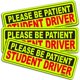 thumbnail image 1 of Juego de 3 letreros magnéticos para coche, reflectantes, Anley, para estudiantes y conductores, 1 of 6