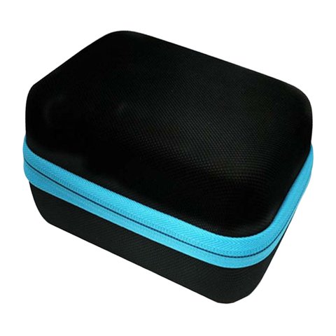 Magideal - Estuche Portátil Para Aceites Esenciales, 12 Botellas Para 15Ml, Soporte Para Aceites Perfumados, Caja De Almacenamiento De Esmalte De Uñas Duradera D , Azul