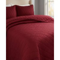 Imac Hogar - Quilt Premium Blanco Boho-Chic Con Pompones Plaza Y Media