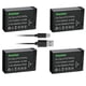 thumbnail image 1 of Batería Kastar LP‑E17H Pro 4 unidades Tipo‑C 1450 mAh, 1 of 5