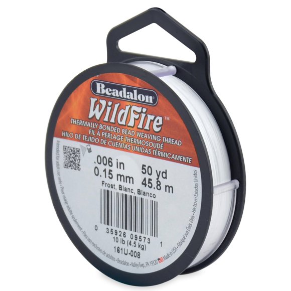 Hilo Beadalon Wildfire Frost de 0,15 mm, 45 m, resistencia a la rotura, 4,5 kg