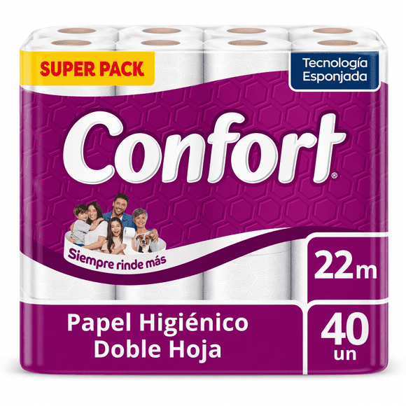 PAPEL HIGIENICO CONFORT DH 22M X40