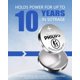 thumbnail image 3 of Batería PHILIPS CR2016 3V de litio, paquete de 5 unidades, vida en estantería 10 años, 3 of 8