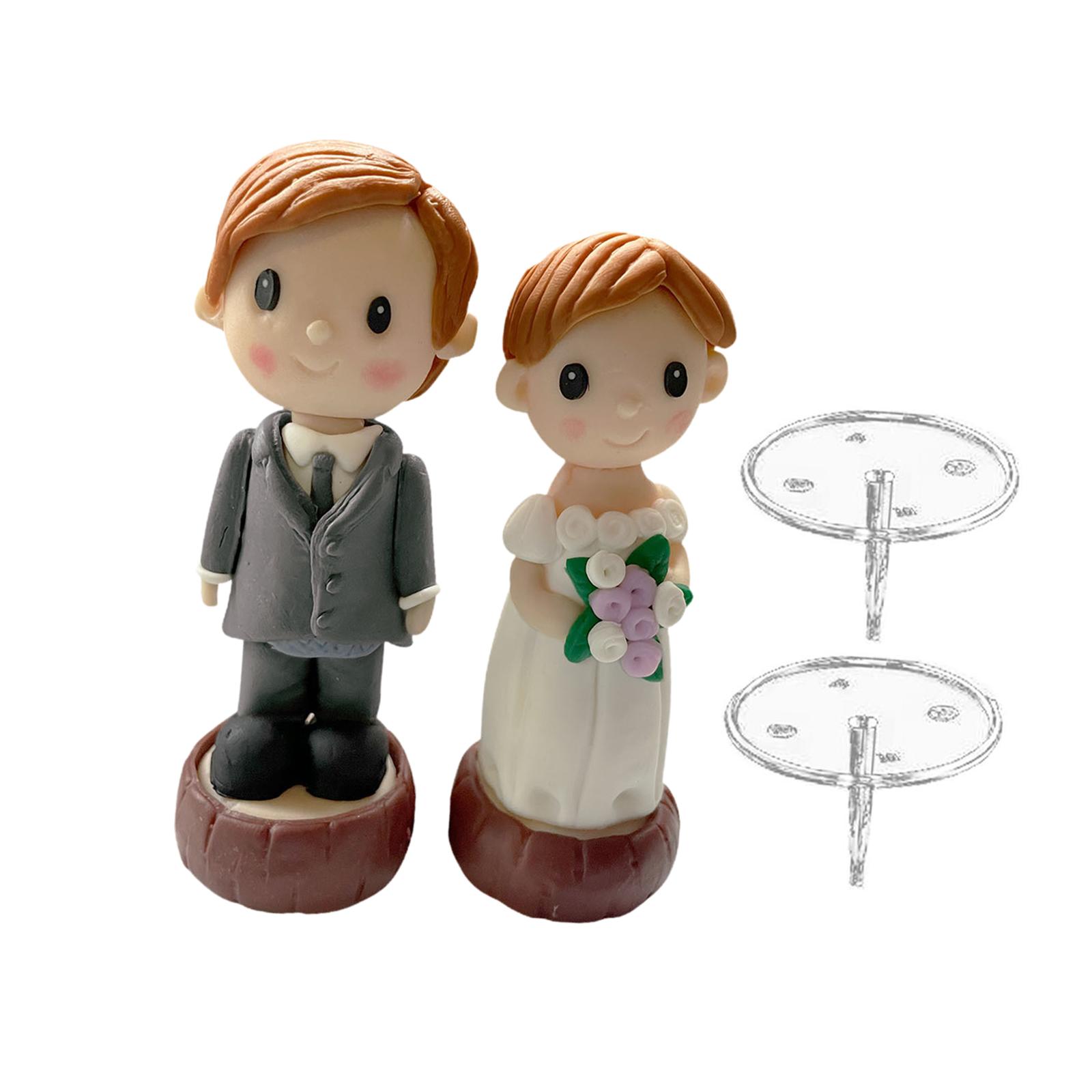 Magideal - Decoración Para Tarta De Novios, Adorno Para Tarta De Bodas, Estatua, Coleccionable, Figura Artística Para Regalos De Boda, Dormitorio, Sala De Estar,
