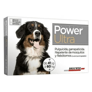 Brouwer - Antiparasitario Power Ultra Para Perros De 41 A 60 Kg.
