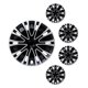 thumbnail image 1 of Tapacubos Aiqiying 43 cm Juego de 4 en ABS Negro, 1 of 9