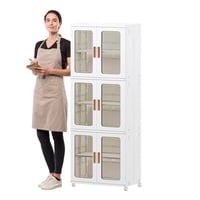 Prochef - Armario Plastico 2 Cuerpos 3 Niveles. 53X36X156 Cm.