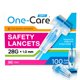 thumbnail image 1 of Lancetas ONE-CARE 28G x 1,0 mm 100 uds Botón de presión, 1 of 9