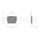 thumbnail image 2 of Pastilla Freno Trasera Pulsar 220f, 2 of 3