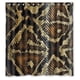 thumbnail image 1 of Cortina de ducha con diseño de piel de serpiente vívida y ganchos, tamaño 66 x 72 pulgadas, 1 of 3