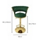 thumbnail image 4 of Taburete Queen Velvet Elegante Terciopelo Ajustable Verde, 4 of 7