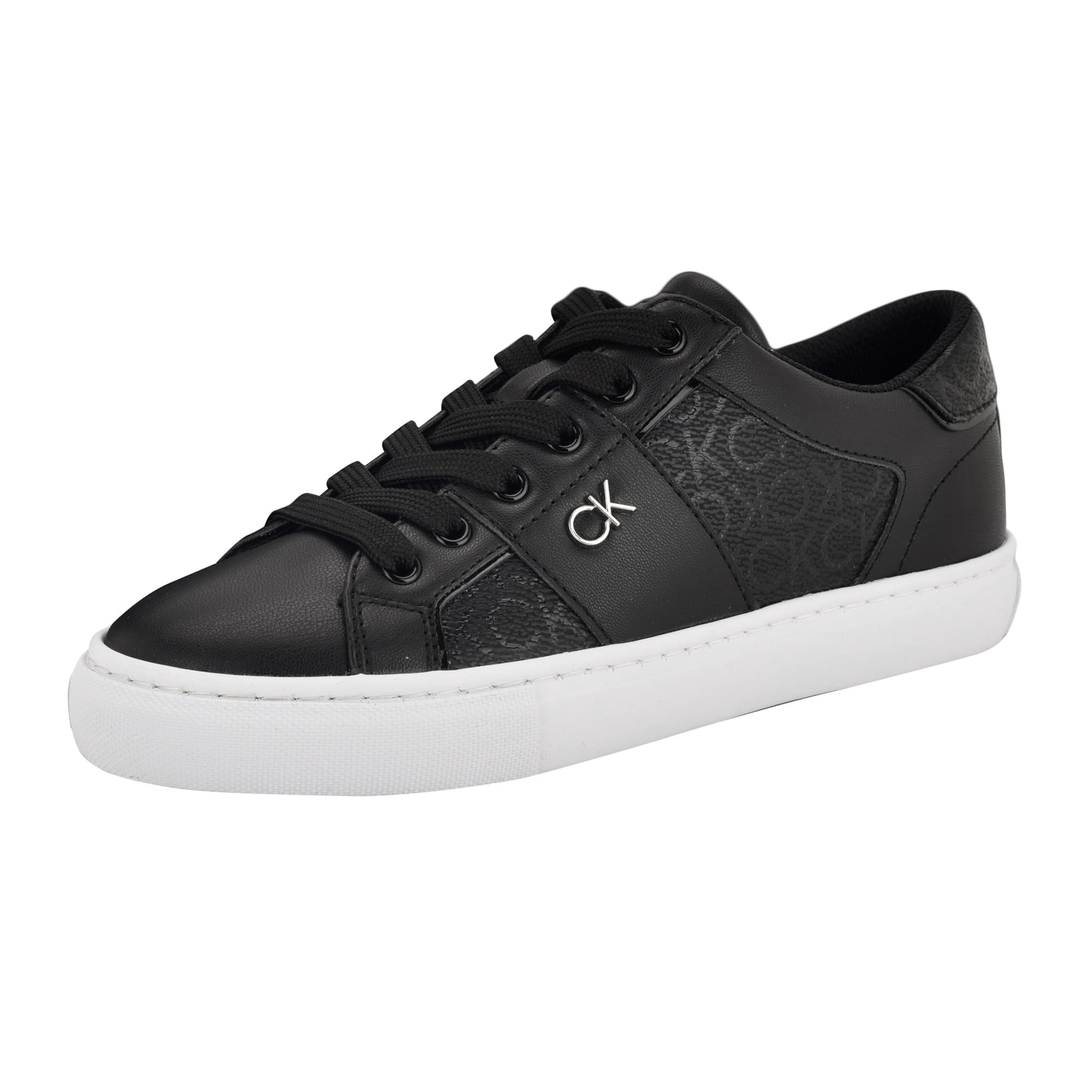 Zapatilla Calvin Klein Charie Para Mujer Con Logo Negro 001, Talla 6