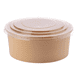 thumbnail image 1 of Bowl kraft 1300 ML c/ tapa envase delivery ecologico (25 u), 1 of 3