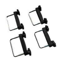 Ioensy - 4 Piezas De Abrazaderas Genéricas Para Portaequipajes De Techo Con Perno En U, Accesorios Para Portaequipajes, Diámetro Interior De 6 Cm