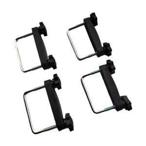 Ioensy - 4 Piezas De Abrazaderas Genéricas Para Portaequipajes De Techo Con Perno En U, Accesorios Para Portaequipajes, Diámetro Interior De 6 Cm