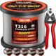 thumbnail image 1 of Cable de acero inoxidable para barandilla CELYND 1/8 T316 152 m, 1 of 8