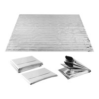 Magideal - Manta Térmica Mylar De 6 Uds., Manta De Supervivencia, Manta De Aluminio Aislante, Mantas Mylar, Manta Espacial Para Primeros Auxilios, Equipo De Frío 130X210Cm