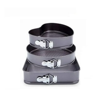 Tomasstore - Pack 3 Moldes Postre Diseño Variado Corazon Antiadherentes 3 Pcs