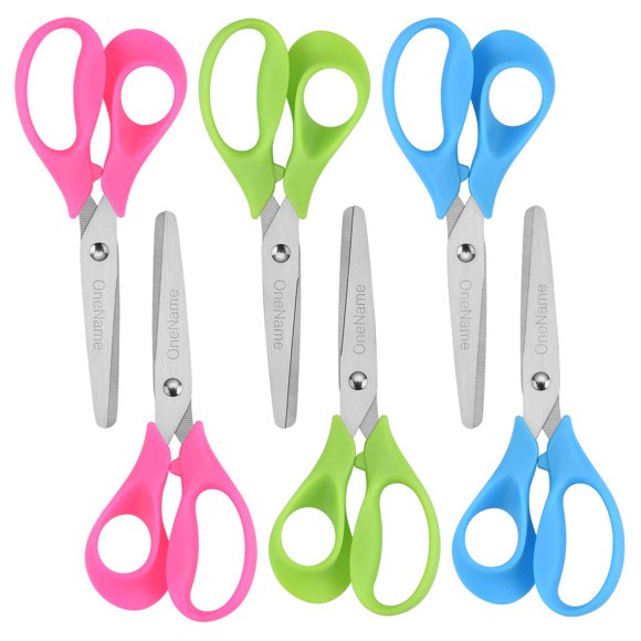 Tijeras OneName 13,5 cm para zurdos - paquete de 6