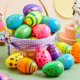 thumbnail image 4 of Juguete JOYIN de huevos de pascua brillantes con estampado de plástico, 36 unidades, 4 of 8