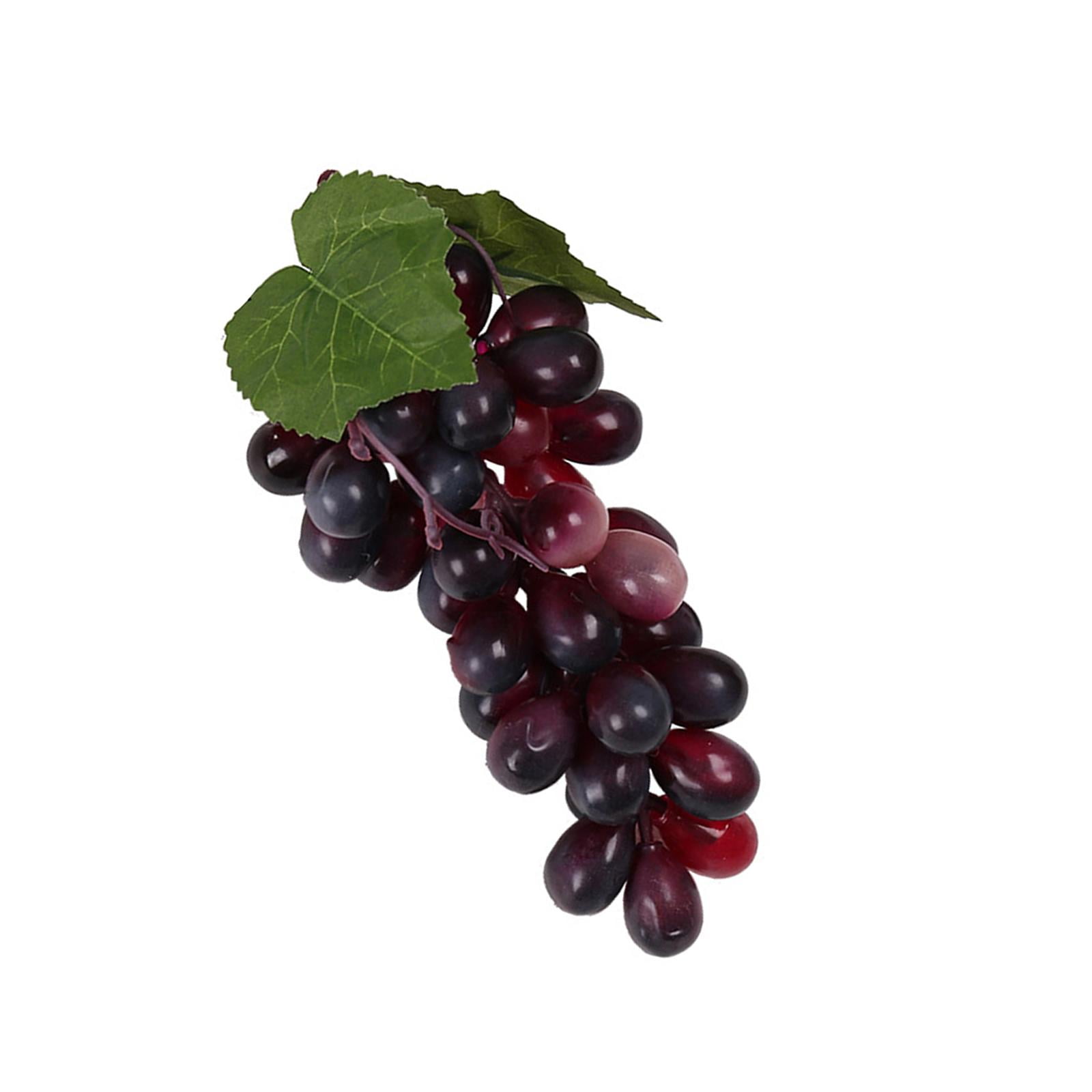 Magideal - Figurilla De Uva Artificial, Modelo De Fruta, Accesorio Decorativo Versátil Para Exhibición De Fotografías, Adornos De Modelos De Frutas De Simulación 36 Uvas Moradas