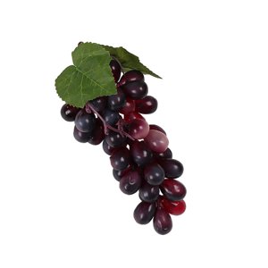Magideal - Figurilla De Uva Artificial, Modelo De Fruta, Accesorio Decorativo Versátil Para Exhibición De Fotografías, Adornos De Modelos De Frutas De Simulación 36 Uvas Moradas