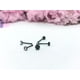 thumbnail image 3 of Set 5 Piercing Negro Nariz Zirconia Punk Nostril, 3 of 4