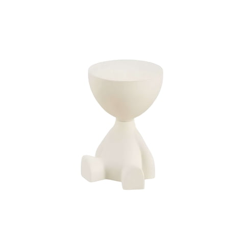 Genérico - Mesa De Arrimo Multifuncional Con Compartimento Organizador Integrado Blanco