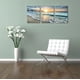 thumbnail image 2 of Arte mural en lienzo arteWOODS Atardecer en la playa 3x30x40 cm, 2 of 4
